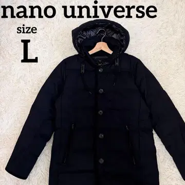 나노 유니버스 니시카와 다운 다운 자켓 싱글 코트 블랙 L