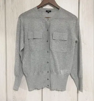 플라스테 PLST 시어 가디건 M 그레이