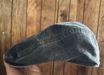 MUJI 다크 그레이 코듀로이 헌팅모