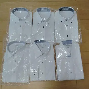화이트 와이셔츠 6매 세트