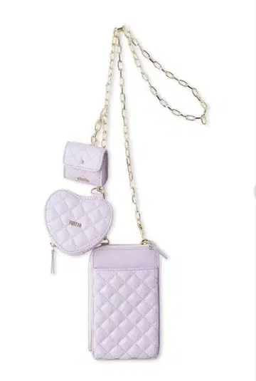 FURFUR 퀼팅 3SET 멀티 숄더 라벤더 보라색 퍼플