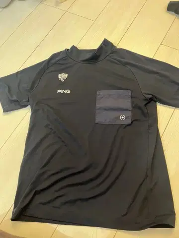 PING 네이비 셔츠 포켓 부착 S 사이즈