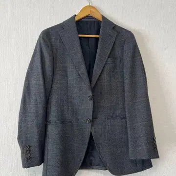 LES MUES 그레이 체크 비즈니스 자켓