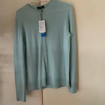 TAKASHIMAYA 캐시미어 가디건 M 민트 블루