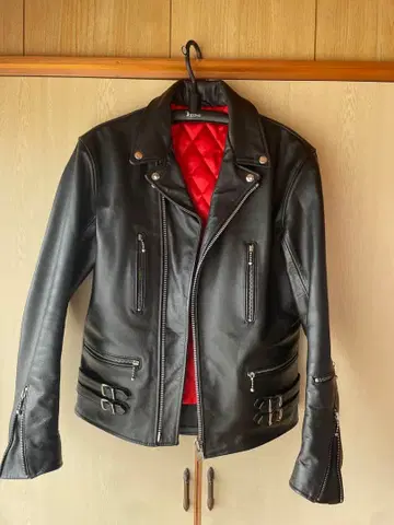 더블 라이더 자켓 블랙 38