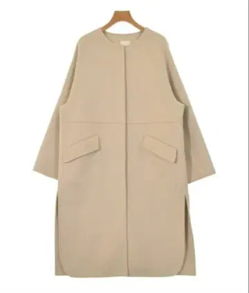 SHENERY 베이지 울 롱 코트