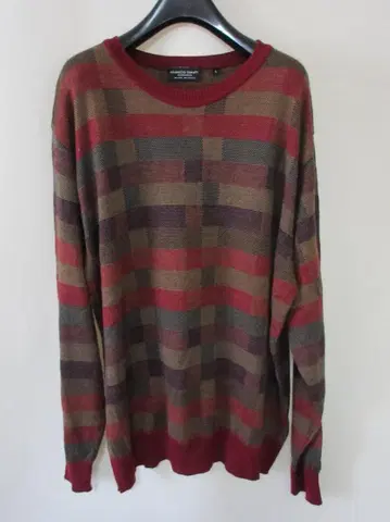 (O-35) 새상품급 FRANCODANTI 프란코단티 브라운 크림슨 니트