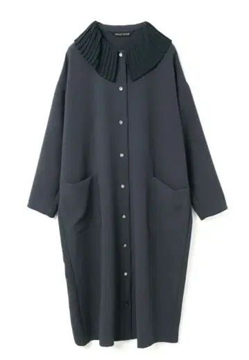 미즈이로 인드 플리츠 컬러 원피스 그레이 새상품급