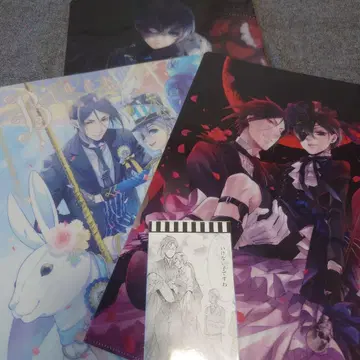 블랙 집사 클리어 파일 책갈피