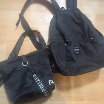 marimekko 블랙 백팩 백팩