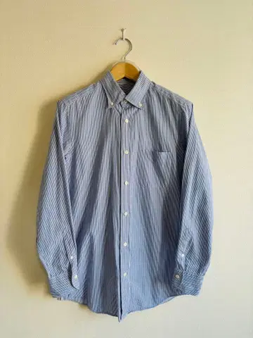 매킨토시 런던 남성용 긴팔 셔츠 파랑 스트라이프