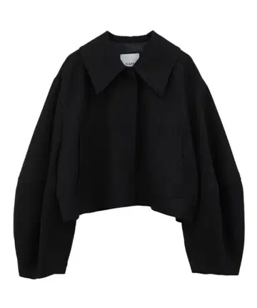 [ CLANE ] 코쿤 슬리브 숏 자켓 네이비