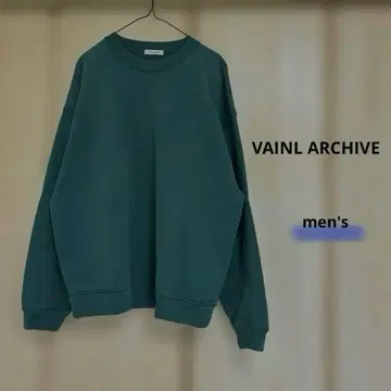 VAINL ARCHIVE 다크 그린 크루넥 트레이닝복