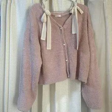 리본 포함 가디건 apres jour