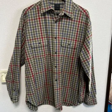 NEW ERA 체크 무늬 셔츠 X LARGE