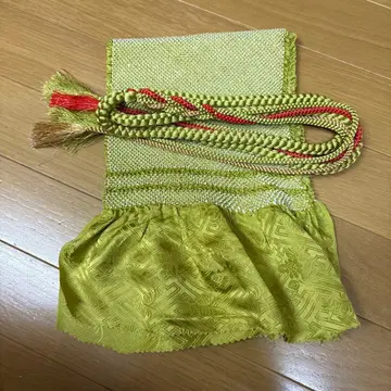 성인식 후리소데 순수 실크 금실 허리띠 실크 총 조임 오비 장식 천