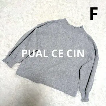 PUAL CE CIN 속기모 짧은 기장 트레이닝복 맨투맨 터틀 그레이