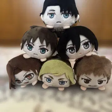 [ 6세트 ] 진격의 거인 리바이 한지 등 모치코로링 컴플리트