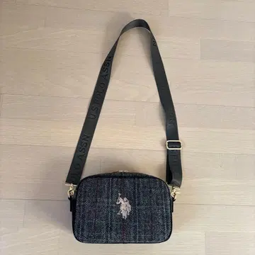 유에스폴로어슨 해리스 트위드 숄더백