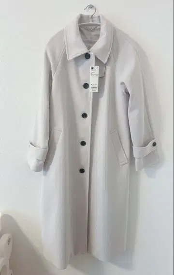 GU 미사용 새상품 택 포함 내추럴 코지 멜톤 발마칸 코트 XS