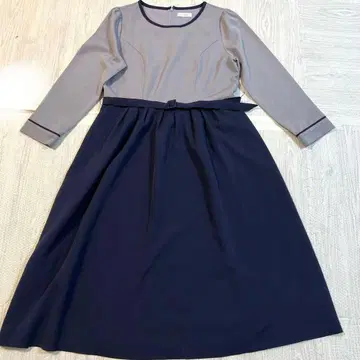 티어클라세 원피스 XXL 네이비 그레이 빅 사이즈