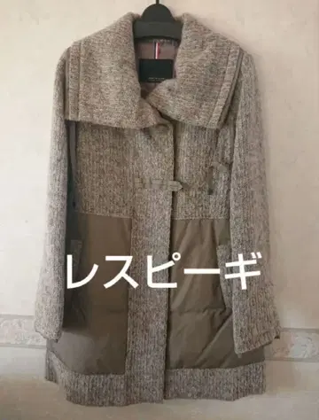 RESPIGHI 레스피기 레트로 세미롱 일부 다운 코트