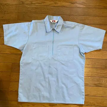 벤 데이비스 반팔 워크 셔츠 M 라이트 블루