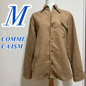 COMME CA ISM M 사이즈 브라운 셔츠 캐주얼 코디 깔끔한