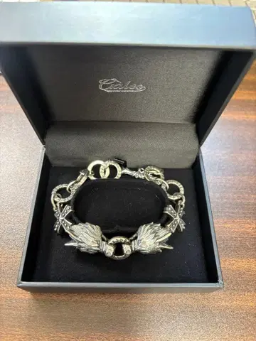 [컨디션 최상] Bizarre (비자르) 트윈 울프 실버 팔찌