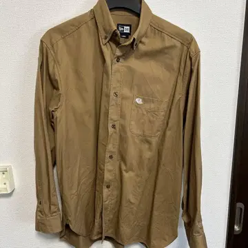 NEW ERA 브라운 포켓 부착 셔츠 L
