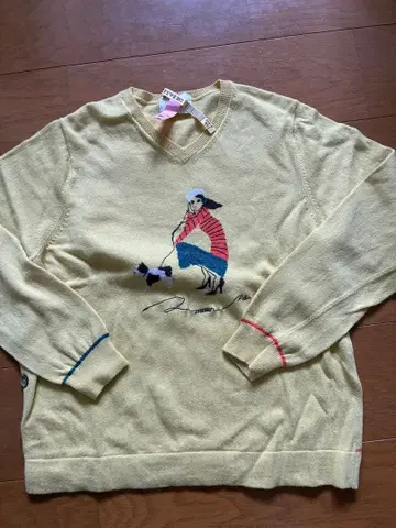 카탈파 피쪼비앙코 귀여운 패턴 니트 클리닝 완료