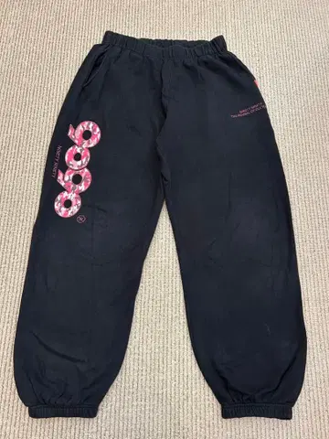9090 M 스웨트 팬츠 블랙 핑크