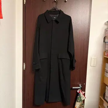 HARE 블랙 스텐카라 코트 SMALL