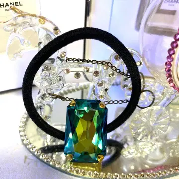 신상 스와로브스키 머리끈 포니 후크