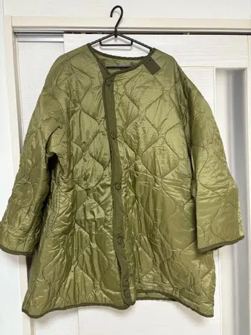 FREAK'S STORE 밀리터리 라이너 퀼팅 자켓 카키