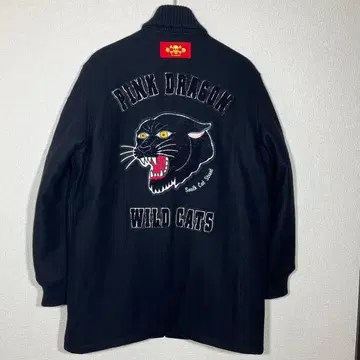 핑크 드래곤 크림 소다 바시티 자켓 롱 파라오 블랙팬서