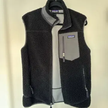 patagonia 플리스 베스트 블랙 그레이