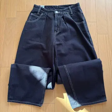 x-girl 블랙 와이드 팬츠