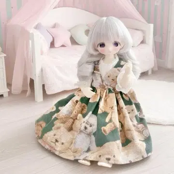 [1/6 사이즈] 테디베어 패턴 원피스 1