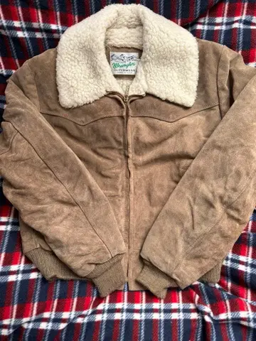 Wrangler 스웨이드 가죽 자켓 70s USA제 필기체 택