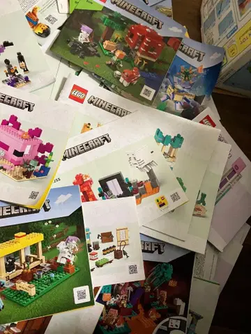 레고 마인크래프트 설명서 세트