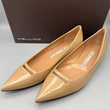 PELLICO 베이지 스틸레토 플랫슈즈 23.5cm