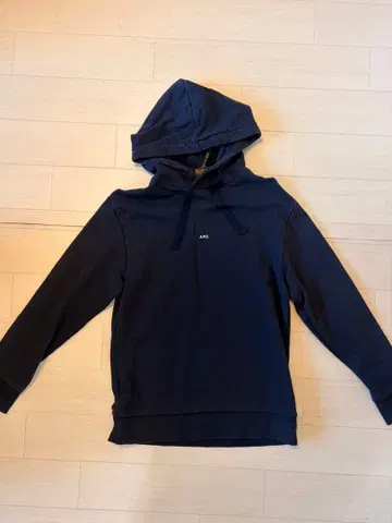 A.P.C. 네이비 후드 부착 후드티 남성용
