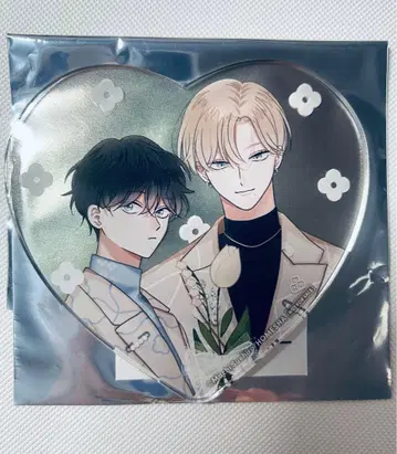 밑면 넓은 콜라보 카페 드링크 유상 혜택 아크릴 코스터 삐뚤어진 키스