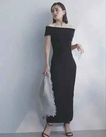 anuans 오프숄더 컨셔스 원피스