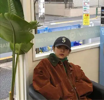 시애틀 마리너스 캡 아리하라 미유키 착용 모델