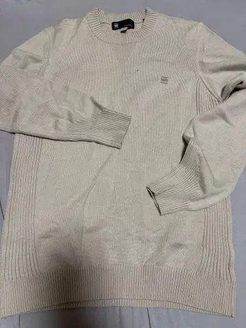 G-STAR 라이트 그레이 크루넥 스웨터