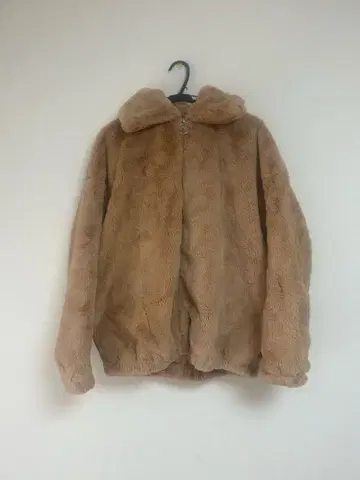 [ Reclaimed Vintage ] 인조 모피 자켓 브라운