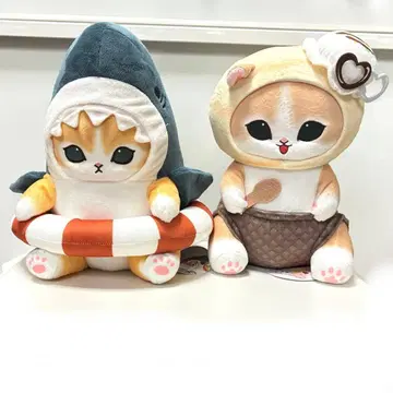 택 포함 mofusand 상어냥 아이스냥 BIG 봉제 인형 2점