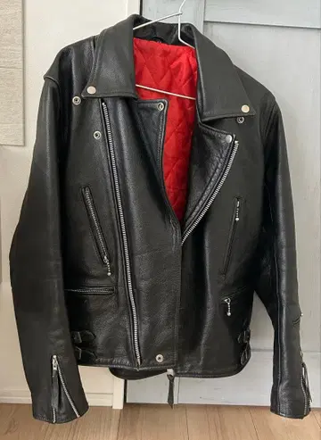 더블 라이더 자켓 사이즈 42 블랙